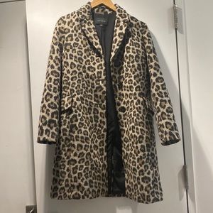 Ann Taylor Leopard Print Peacoat